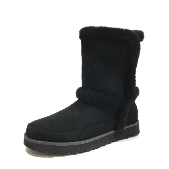 UGG Classic Black Mini Fluff Spill Seam Boot (9) S/N 1112500 🌴 - Picture 12 of 13